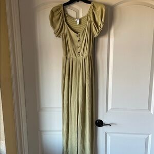 Elegant Olive Green jumpsuit